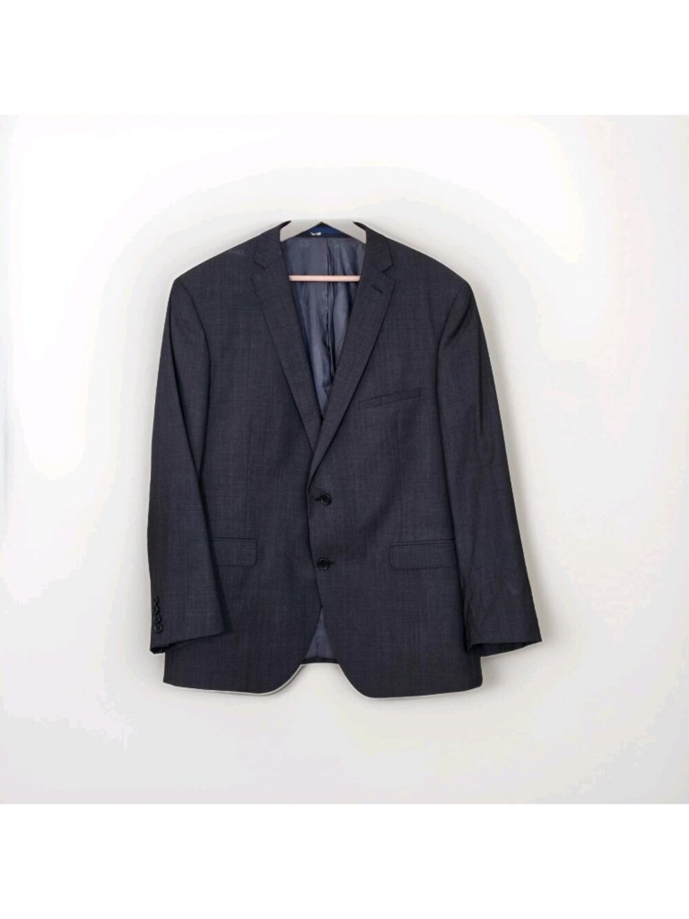 Paul Betenly Wool Blazer Men 44R Charcoal Gray Lanificio Filarte 2B 2V Business